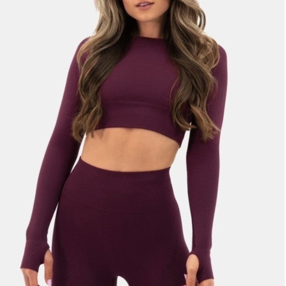 Balance Athletica Quartz Energy Long Sleeve Crop Top